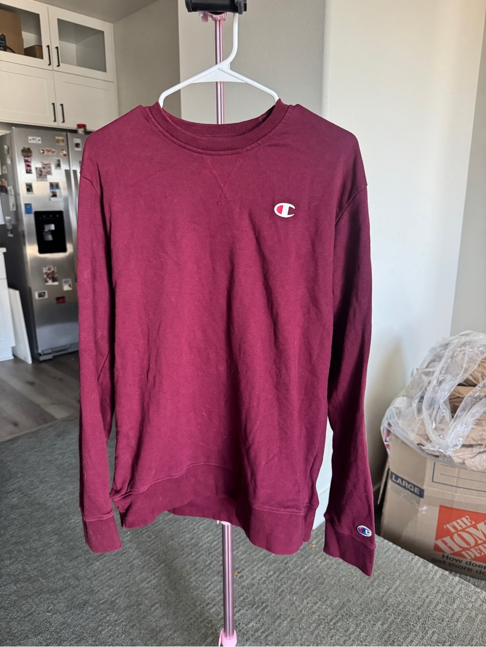 Champion Maroon Crewneck Sweatshirt